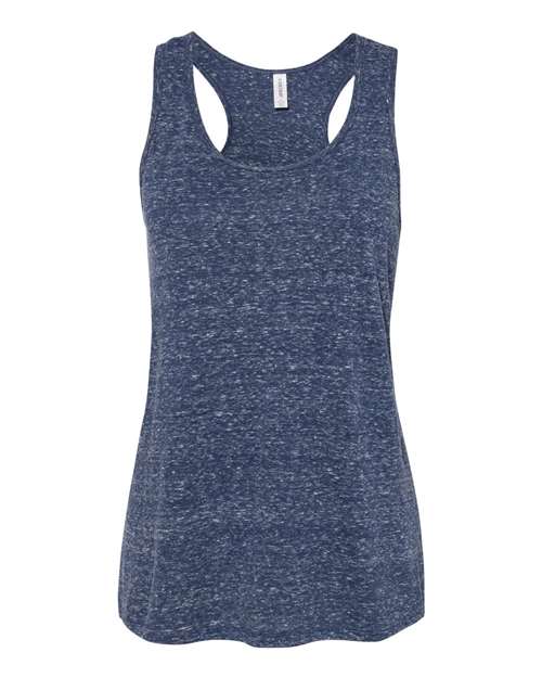 Women's Snow Heather Jersey Racerback Tank Top | USA Decoration