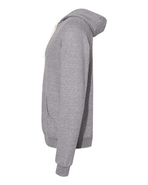 Snow Heather French Terry Raglan Hooded Sweatshirt | USA Decoration