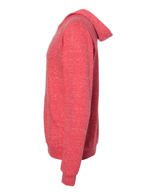 Snow Heather French Terry Raglan Hooded Sweatshirt | USA Decoration