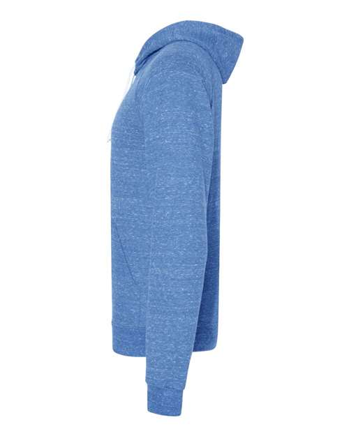 Snow Heather French Terry Raglan Hooded Sweatshirt | USA Decoration
