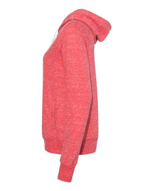 Women's Snow Heather French Terry Full-Zip Hooded Sweatshirt | USA Decoration