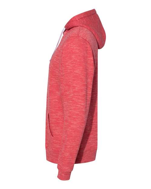 Mélange Fleece Hooded Sweatshirt | USA Decoration