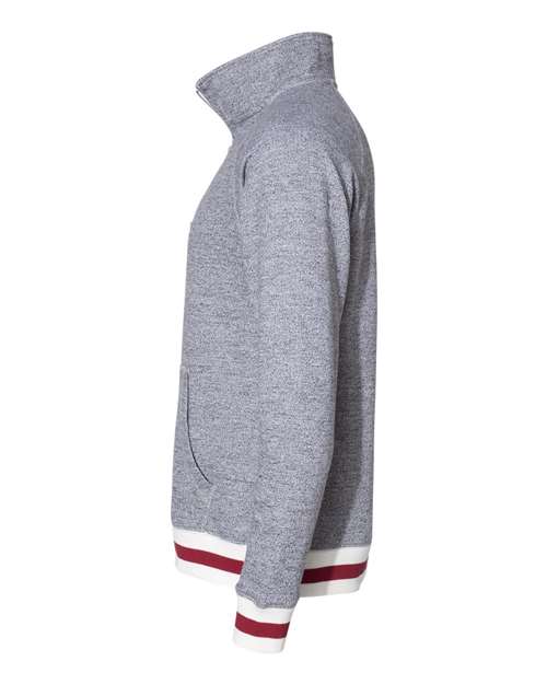 Peppered Fleece Quarter-Zip Sweatshirt | USA Decoration