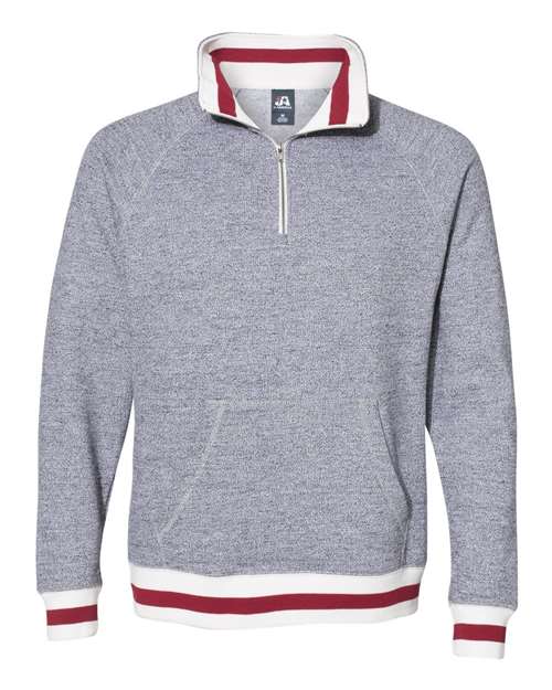 Peppered Fleece Quarter-Zip Sweatshirt | USA Decoration