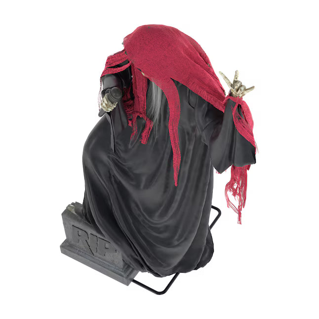 Haunted Living 7-ft Lighted Reaper Band Singer Motion Activated Animatronic