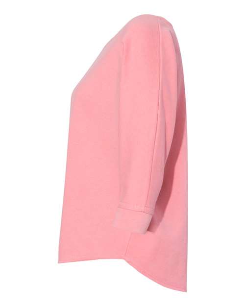 Women's Lounge Fleece Dolman Crewneck Sweatshirt | USA Decoration