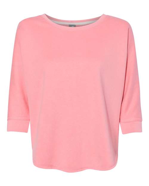 Women's Lounge Fleece Dolman Crewneck Sweatshirt | USA Decoration