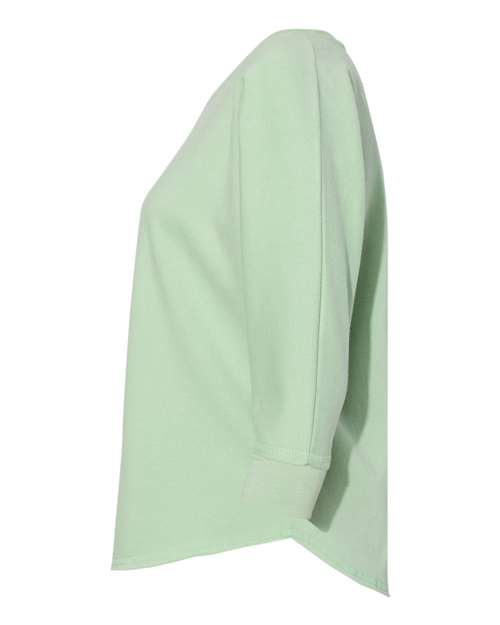 Women's Lounge Fleece Dolman Crewneck Sweatshirt | USA Decoration