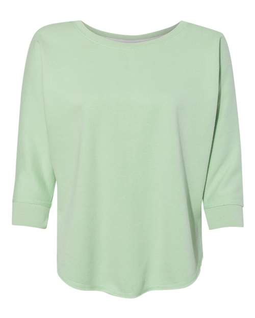 Women's Lounge Fleece Dolman Crewneck Sweatshirt | USA Decoration