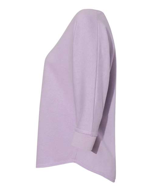 Women's Lounge Fleece Dolman Crewneck Sweatshirt | USA Decoration