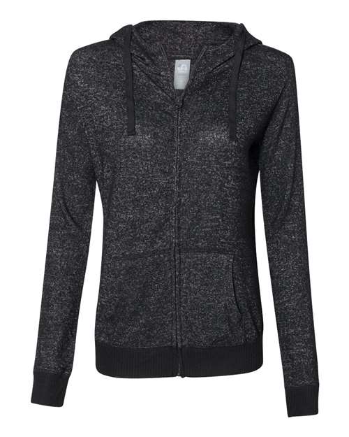 Women’s Cozy Jersey Hooded Full-Zip | USA Decoration