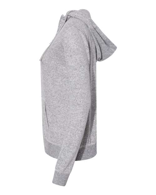 Women’s Cozy Jersey Hooded Full-Zip | USA Decoration