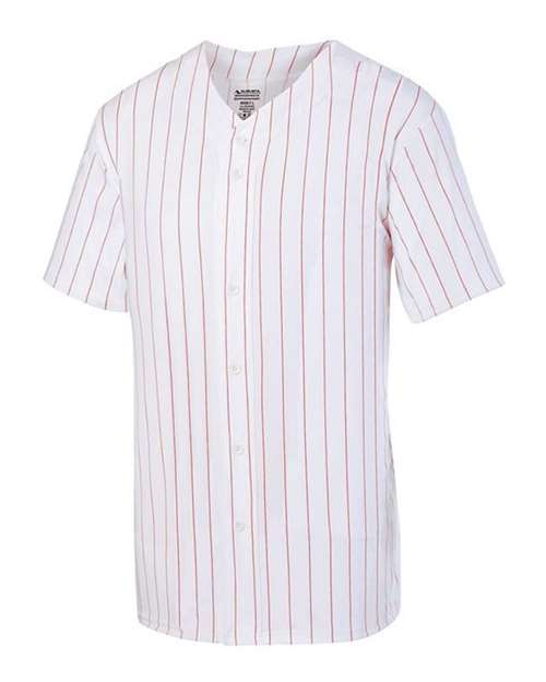 Youth Pinstripe Full Button Baseball Jersey | USA Decoration