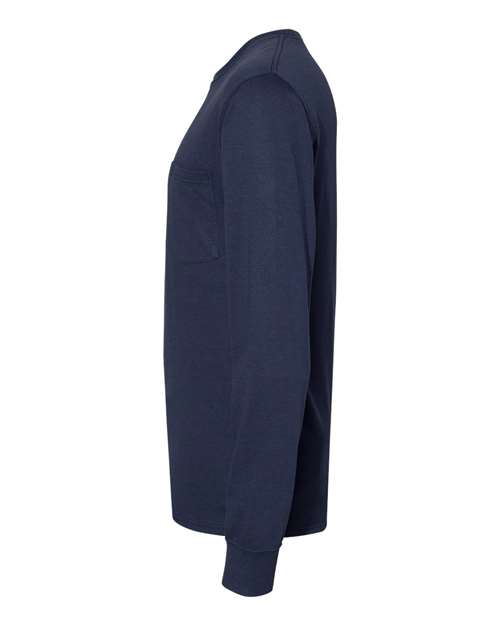 Workwear Long Sleeve Pocket T-Shirt | USA Decoration