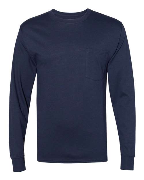 Workwear Long Sleeve Pocket T-Shirt | USA Decoration