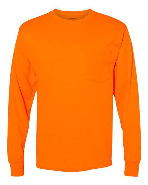 Workwear Long Sleeve Pocket T-Shirt | USA Decoration