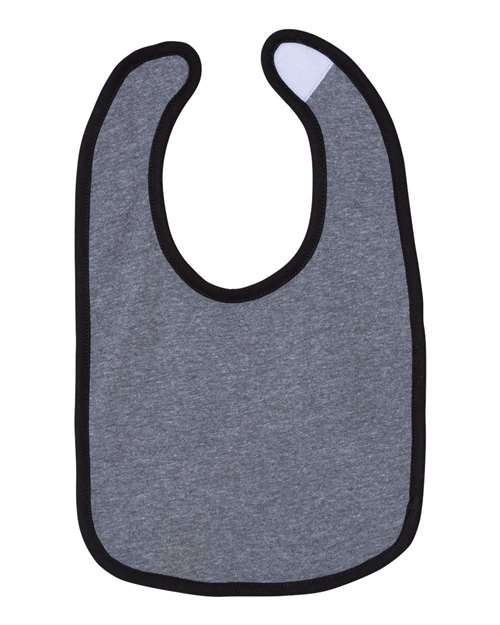 Infant Contrast Trim Premium Jersey Bib | USA Decoration