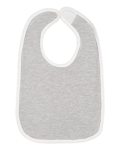 Infant Contrast Trim Premium Jersey Bib | USA Decoration