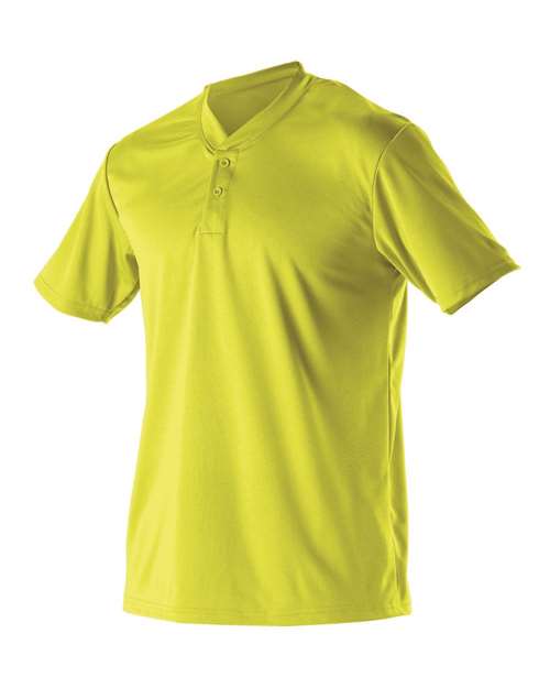 Youth Baseball Two Button Henley Jersey | USA Decoration