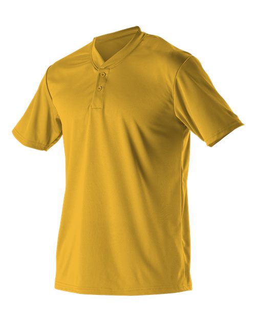 Youth Baseball Two Button Henley Jersey | USA Decoration
