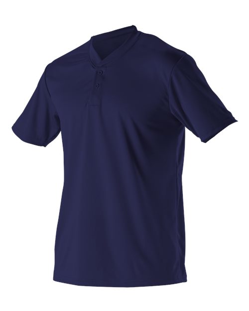 Youth Baseball Two Button Henley Jersey | USA Decoration