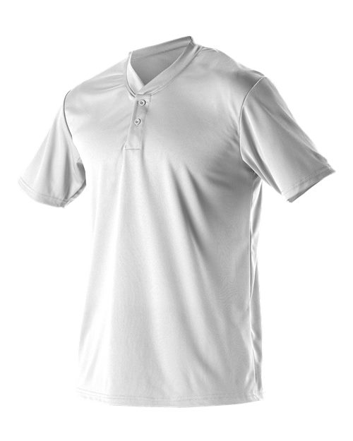 Youth Baseball Two Button Henley Jersey | USA Decoration