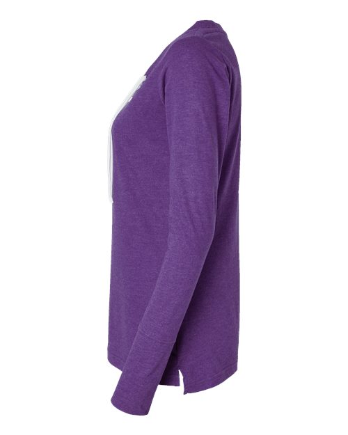 Women's Fine Jersey Lace-Up Long Sleeve T-Shirt | USA Decoration