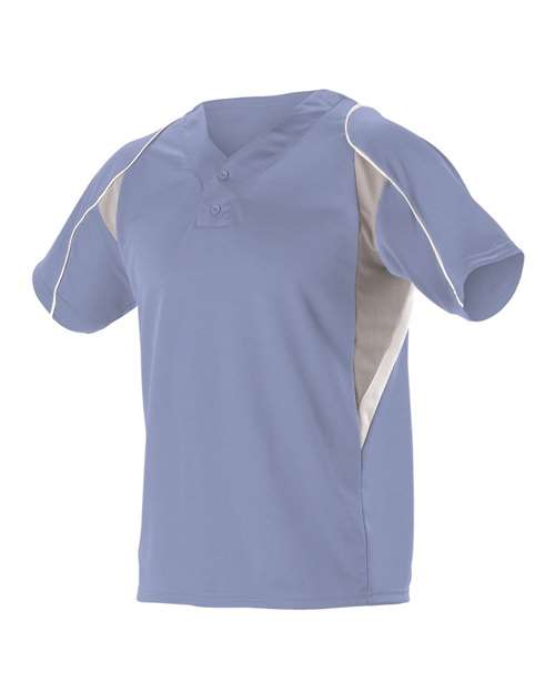 Youth Two Button Henley Baseball Jersey | USA Decoration