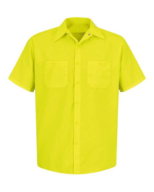 Enhanced Visibility Short Sleeve Work Shirt - Tall Sizes | USA Decoration