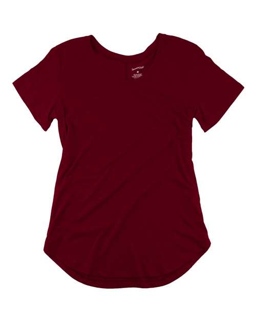 Women’s At Ease Scoop Neck Short Sleeve T-Shirt | USA Decoration