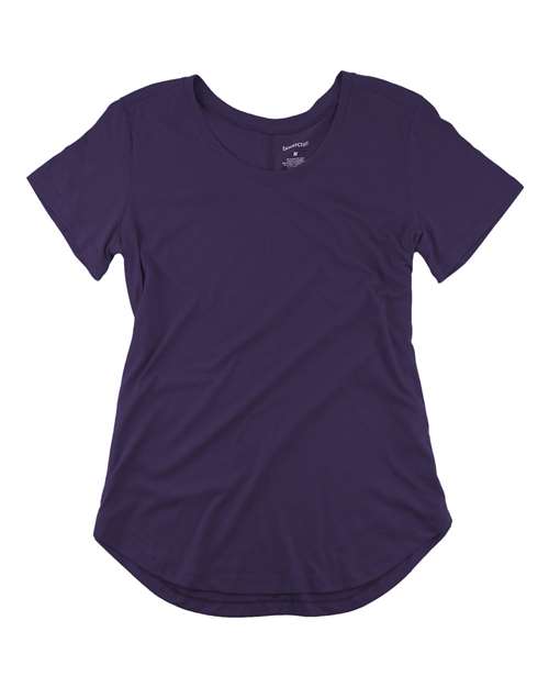 Women’s At Ease Scoop Neck Short Sleeve T-Shirt | USA Decoration