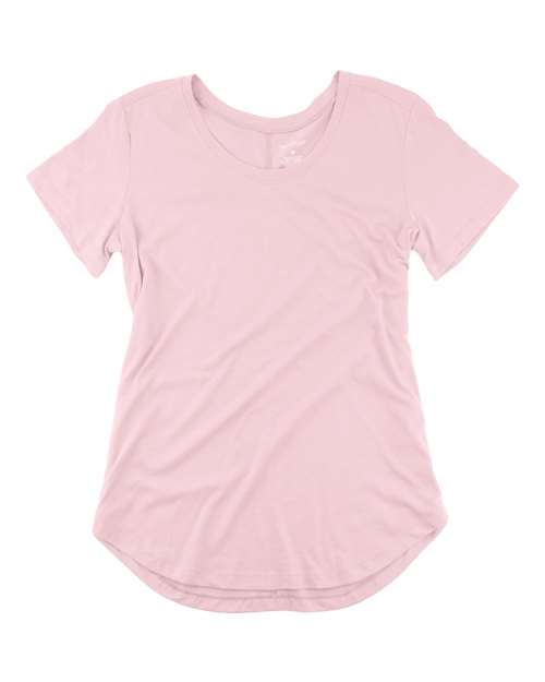 Women’s At Ease Scoop Neck Short Sleeve T-Shirt | USA Decoration