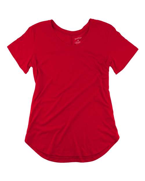 Women’s At Ease Scoop Neck Short Sleeve T-Shirt | USA Decoration