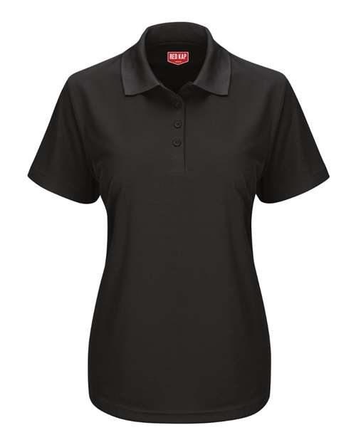 Women's Short Sleeve Performance Knit Pocketless Core Polo | USA Decoration