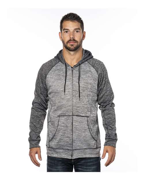 Performance Raglan Full-Zip Sweatshirt | USA Decoration