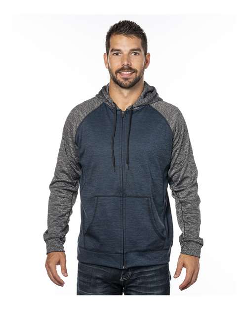 Performance Raglan Full-Zip Sweatshirt | USA Decoration