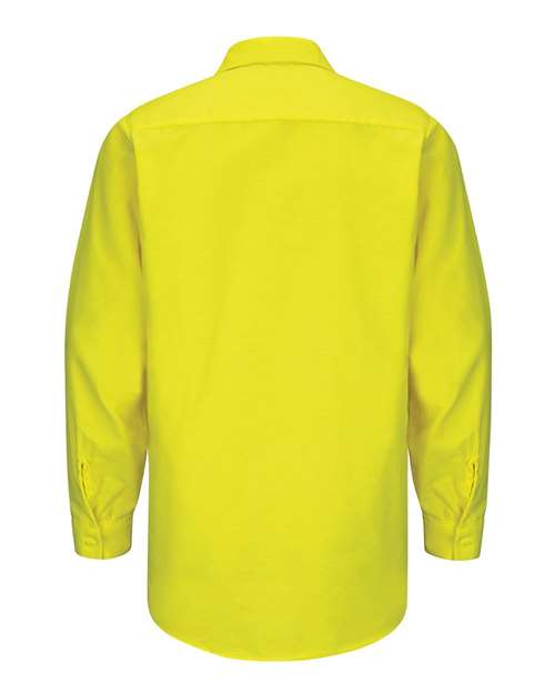 Enhanced & Hi-Visibility Long Sleeve Work Shirt - Tall Sizes | USA Decoration