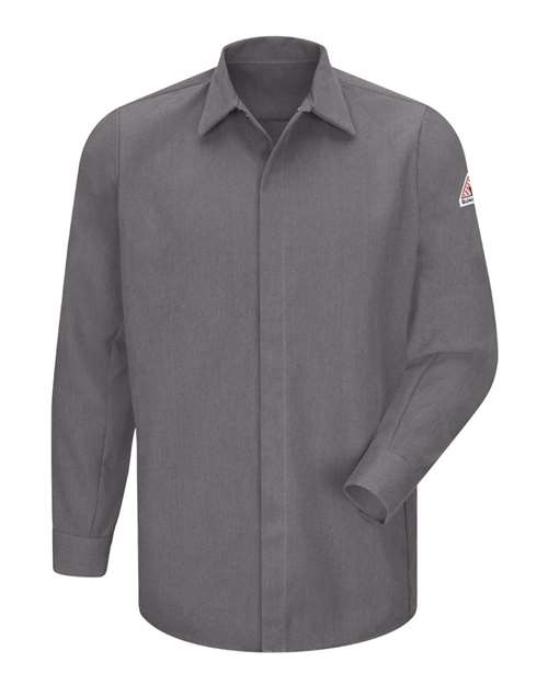 Concealed-Gripper Pocketless Long Sleeve Shirt - CoolTouch® 2 | USA Decoration
