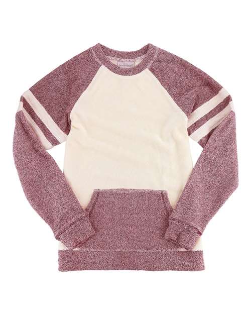 Women's Cozy Contrast Fleece Pullover | USA Decoration