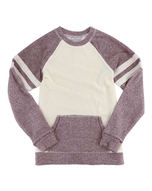 Women's Cozy Contrast Fleece Pullover | USA Decoration