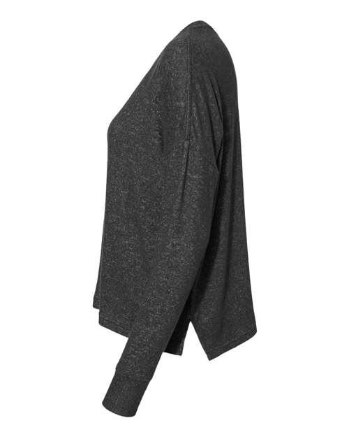 Women's Cuddle Fleece Boxy Crewneck Pullover | USA Decoration