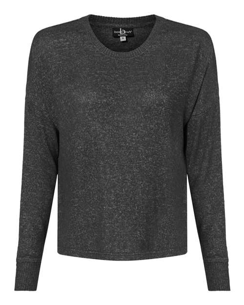 Women's Cuddle Fleece Boxy Crewneck Pullover | USA Decoration