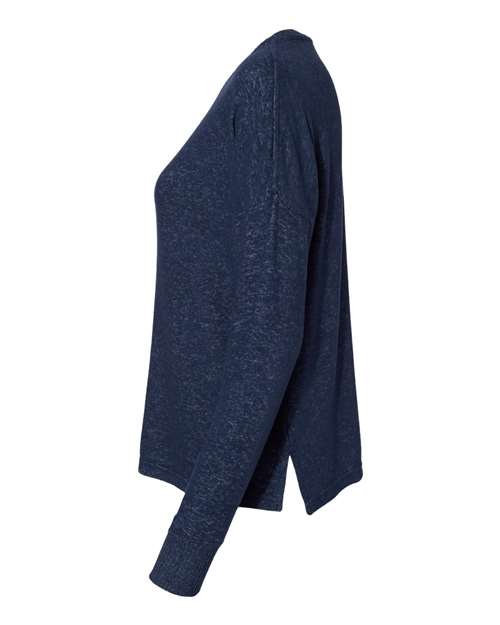 Women's Cuddle Fleece Boxy Crewneck Pullover | USA Decoration