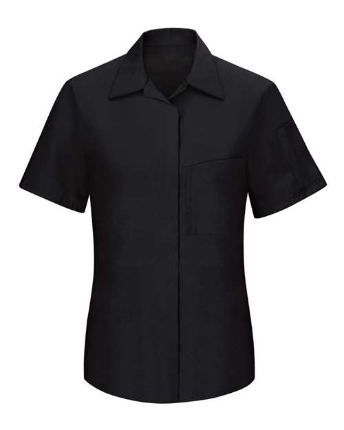 Women's Performance Plus Short Sleeve Shop Shirt with Oilblok Technology | USA Decoration