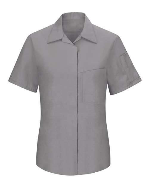 Women's Performance Plus Short Sleeve Shop Shirt with Oilblok Technology | USA Decoration