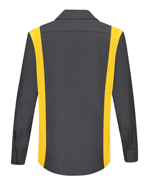 Women's Performance Plus Long Sleeve Shop Shirt with Oilblok Technology | USA Decoration