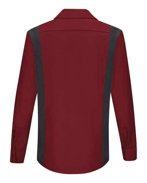 Women's Performance Plus Long Sleeve Shop Shirt with Oilblok Technology | USA Decoration