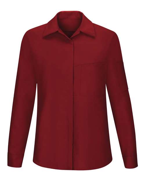Women's Performance Plus Long Sleeve Shop Shirt with Oilblok Technology | USA Decoration