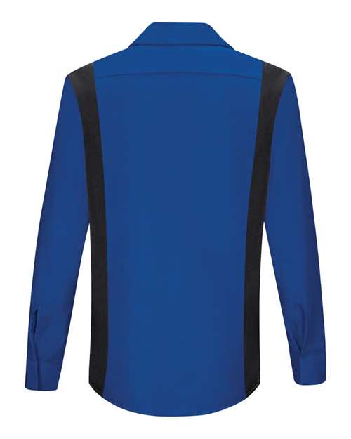 Women's Performance Plus Long Sleeve Shop Shirt with OilBlok Technology | USA Decoration