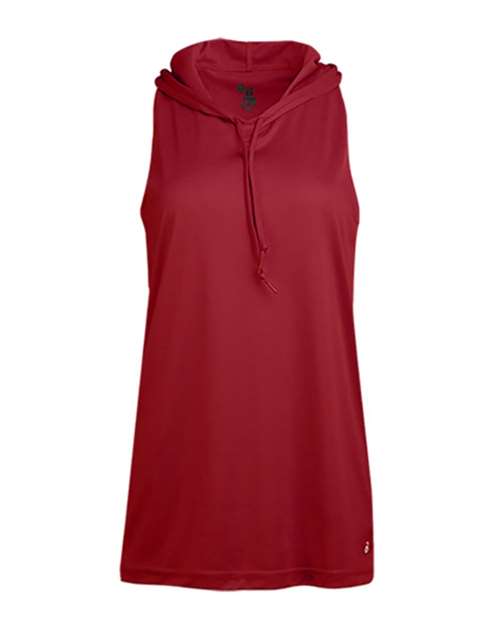 Women's B-Core Racerback Hooded Tank Top | USA Decoration